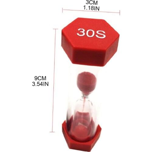 Hourglass Timer Set 6 Colors 1/3/5/10/15/mins 30Seconds Sandglass Clock for Home GXMA