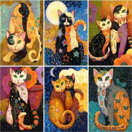 Full Square Animal Cat Diamond Painting Picture Rhinestone Embroidery 5D DIY Diamond Mosaic kids room decor Drop Shipping