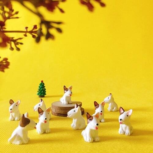 Sale~10Pcs bulldog/dog/puppy/fairy garden gnome/moss terrarium decor/crafts/bonsai/bottle garden/home table decor/r022 DIY