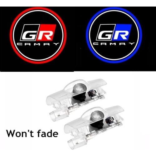 2PCS Compatible for T-oyota CAMRY Door Logo Lights Projector LED door Warning Light 3D Shadow Ghost Light Puddle Lights