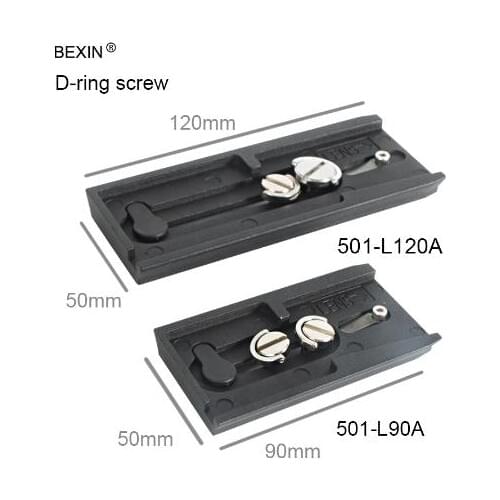 BEXIN 90 / 120mm universal hydraulic fluid quick release plate with 1/4 and 3/8 screw for products 501PL camera tripod