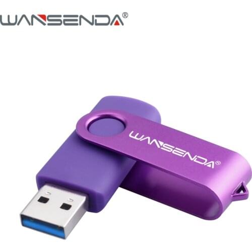 WANSENDA D300 Rotation USB Flash Drive Metal Pen Drive 32GB Usb Stick 3.0 Pendrive 16GB 64GB 128GB 256G High Speed Memory Stick