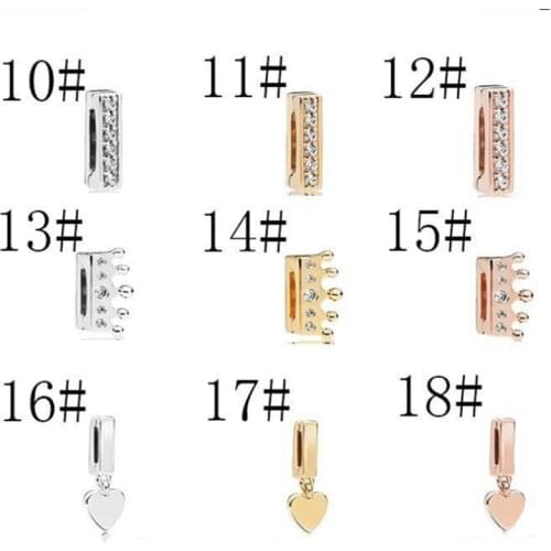 GChic Classic Love Pendant Clip Charm Beads for Pandora Reflexions Bracelet Clip Beads Women Valentines Day DIY Gifts Jewelry