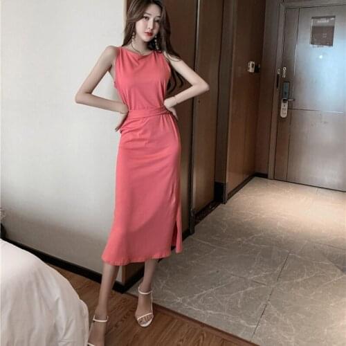 Pink Black Dresses Robe Femme Ete Vestidos Verano Summer O-neck Long Dress Women Elegant Sexy Fashion Female Off Shoulder New