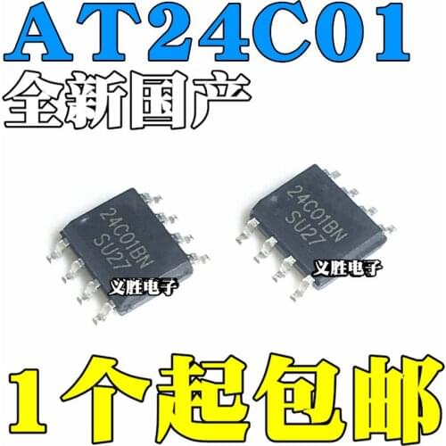 10pcs/lot New AT24C01BN AT24C01 AT24C01N 24C01 SOP8 patch AT24C01A