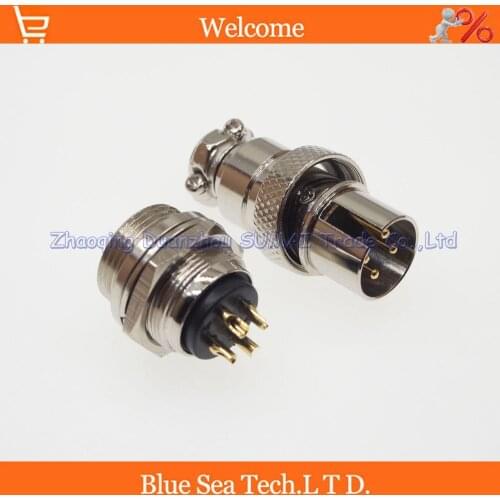4 Pin 16mm male&female Wire Panel Connector,GX16 Plug for aviation,computer ect.reversed assembling type ,circular connector