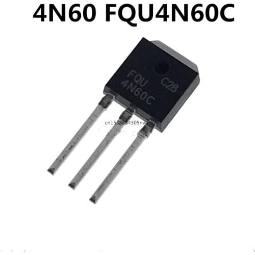 5PCS/ 4N60 FQU4N60C TO-251 MOS