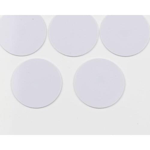 5pcs/lot 25mm 13.56Mhz NFC Coin Cards Tags NFC 213 Chip PVC Waterproof For All NFC Phones
