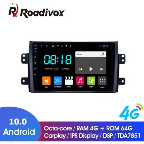 9" Android 10.0 RAM 4G ROM 64G for SUZUKI SX4 2006 2012 Car Dvd Gps Navigation Radio Multimedia Player Stereo Head Unit