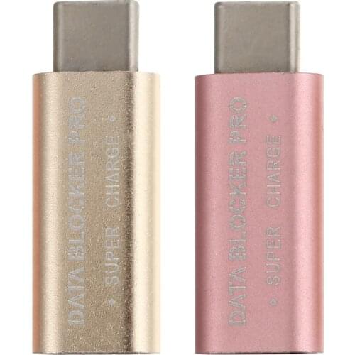 2PCS Charge-Only Adapter USB Type-C Data Theft Hack Prevention Blocker