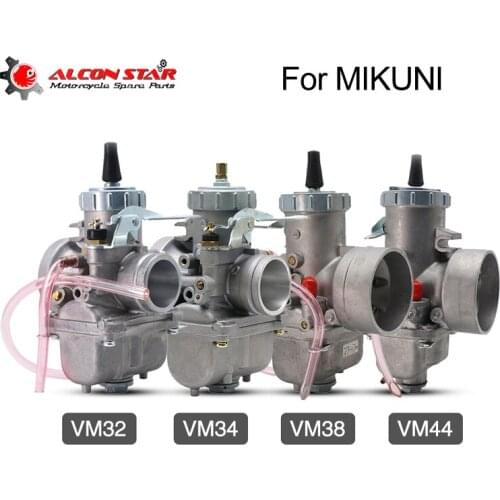 Alconstar-38mm VM38-9 44mm VM44-3 VM34-168 VM32-33 Series Round Slide Carburetor For Mikuni 110cc to 250cc 2 Stroke Carb