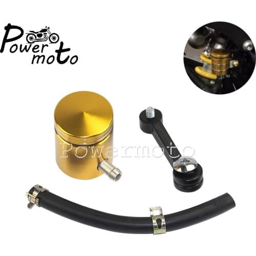 For Honda Suzuki Kawasaki Yamaha Aprilia BMW CNC Aluminum Motorcycle Brake Clutch Fluid Reservoir Tank Cylinder Master Oil Cup