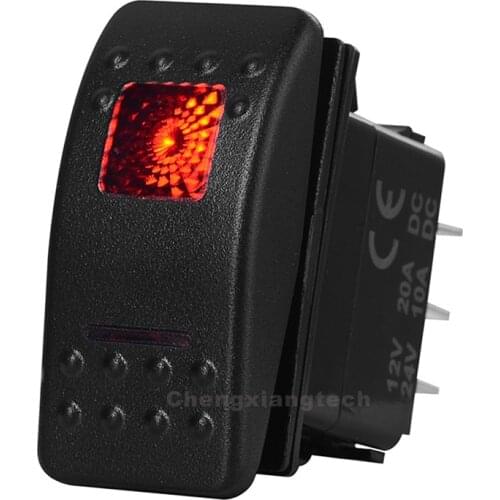 12V 24V Waterproof 7 Pin DPDT Car Marine Boat ON-OFF-ON Rocker Switch for ARB Carling Nava style