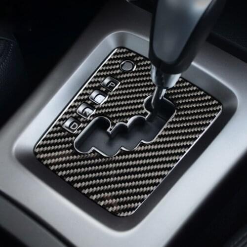 For Subaru Forester 2008 2009 2010 2011 2012 Accessories Car Interior Carbon Fiber Center Console Gear Position Water Cup Panel