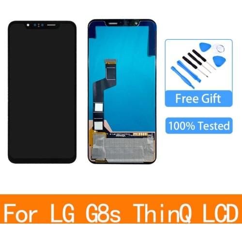 G8s ThinQ AMOLED For LG G8s ThinQ LCD With Frame Display 6.21" G8s LMG810 LM-G810 LMG810EAW LCD Touch Screen Parts