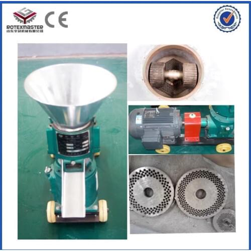 300-500kg/h 5.5kw Animal Pellet Machine/Poultry Flat Die Feed Pellet Mill Flat Die Diamater 200mm
