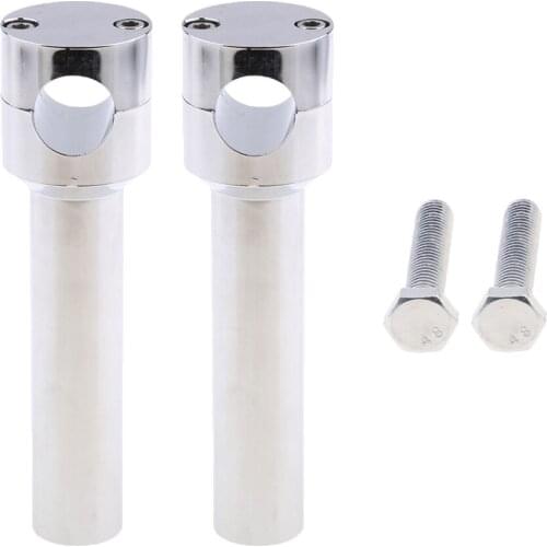 Chrome Billet CNC Handlebar Bracket Clamp Riser for Motorcycle
