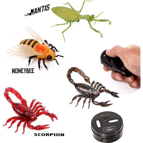 Infrared RC animal Insect Toys Simulation bee mantis fly Electronic Robot For Kid Halloween Practical joke insects Toys