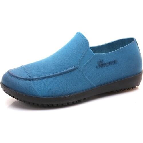 Quality Pvc Rain Boots Mens Waterproof Water Shoes Slip On Flats Loafers 2021 New Male Ankle Boots for Rain Day