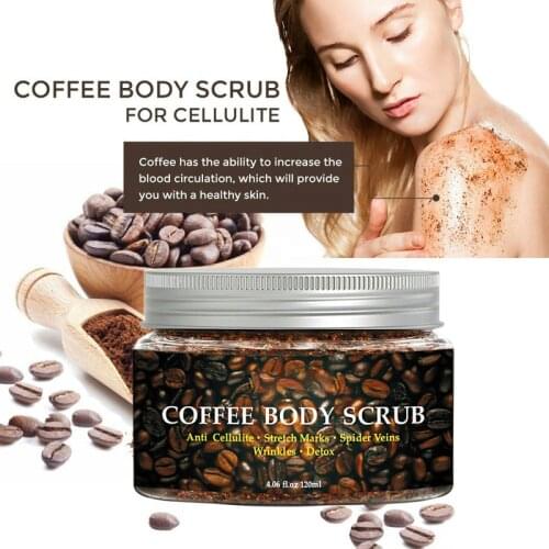 Coffee Scrub Exfoliators Exfoliation Remove Varicose Veins Cellulite Stretch Marks Scrub Cream For Body Face