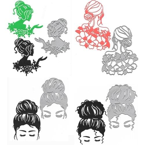 Updo Girls Metal Cutting Dies For Scrapbooking New 2021 Troqueles Stamps And Planner Dies Embossing Folder DIY Mold Cut Stencil