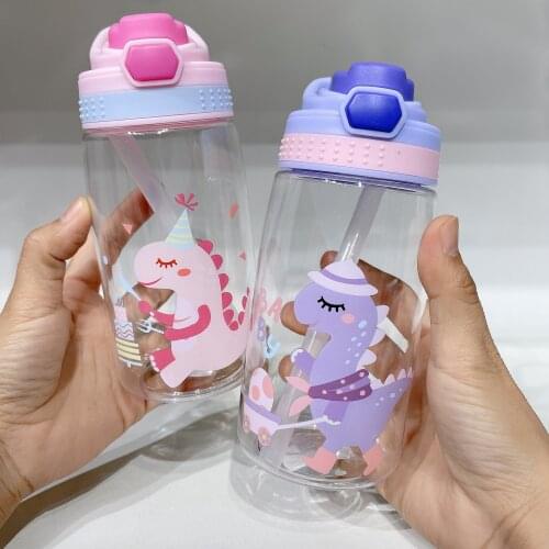 Cartoon Baby Kids Bottle Small Animal Sport Equipped Children 450ml Vacuum Cute Water Training Bottle