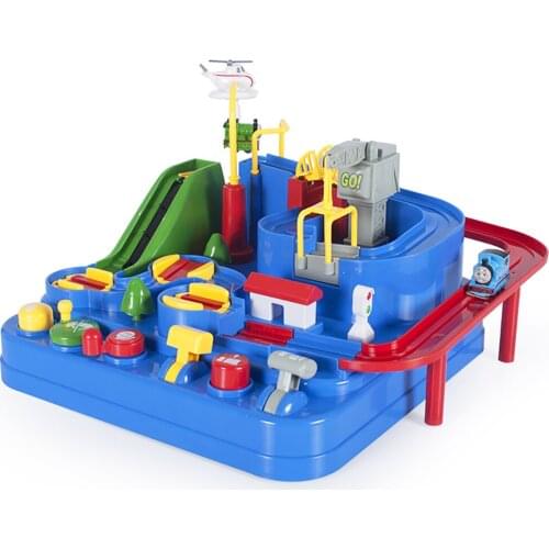 New Toys Car Big Adventure Track Toy Entertaining and Learning Traffic Car Helicopter Lift Inertial Elevator Sliding Track Gift