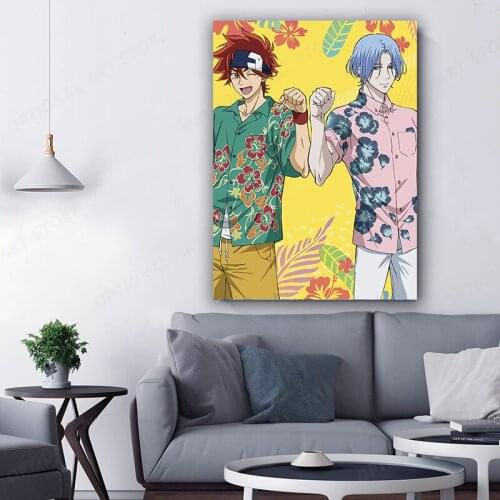 Anime Sk8 The Infinity Poster, Japanese Cartoon Figure Prints, Skateboard Television Animation Wall Art, Kids Room Wall Decor