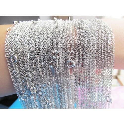 120pcs 420mm Silver tone 1.70x2.00mm O Flat Link Chain,Necklace &Bracelet Connector Charm Finding,DIY Accessory Jewelry Making