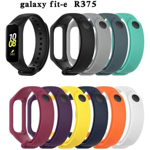 100pcs New Strap For Samsung Galaxy Fit-e R375 Smart Watch Band For Fit E Fitness Tracker Wristband Accessories Soft Silicone