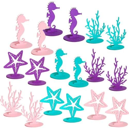 Mermaid Party Little Mermaid Decoration DIY Felt Table Decor Under the Sea Boy Girl Birthday Party Favors Baby Shower Supplies