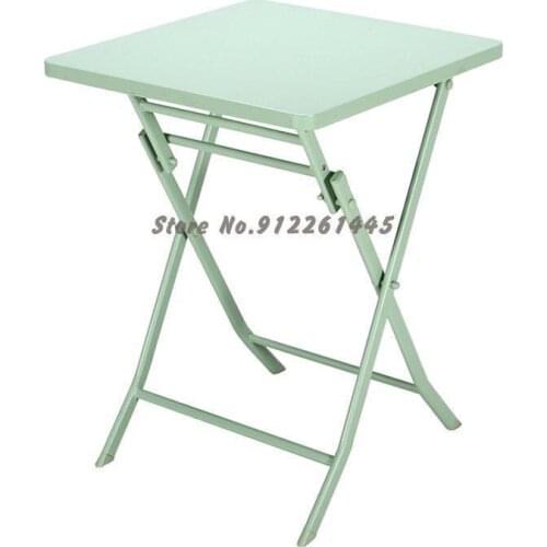 Net Red Folding Table Balcony Outdoor Table Office Negotiation Portable Light Luxury Dining Table Rental Small Apartment Table