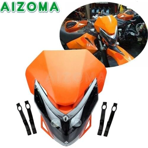 Enduro Sport Motorcycle LED Motocross Headlight Fairing w/ Turn Signal Lamp for SMR SMC EXC SXF XCF XC SX CRF 125 250 450