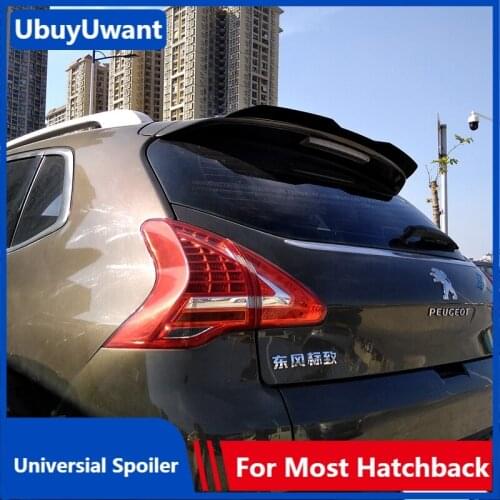UBUYUWANT Rear Roof Lip Spoiler for Peugeot 3008 2014-2018 ABS Plastic Hatchback Universal Spoiler Car Tail Wing Decoration
