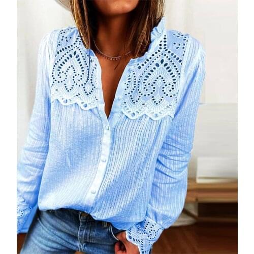 UVRCOS Women's Shirts With Embroidery