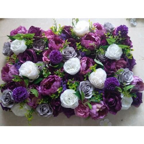 SPR Free Shipping 3D PURPLE Artificial silk flowers arrangements flower wall for weddings backdrop arch table flowe