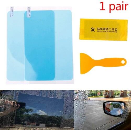 1Pair Anti Fog Car Mirror Window Clear Anti Light Rearview Mirror Rainproof Film Side window Car exterior