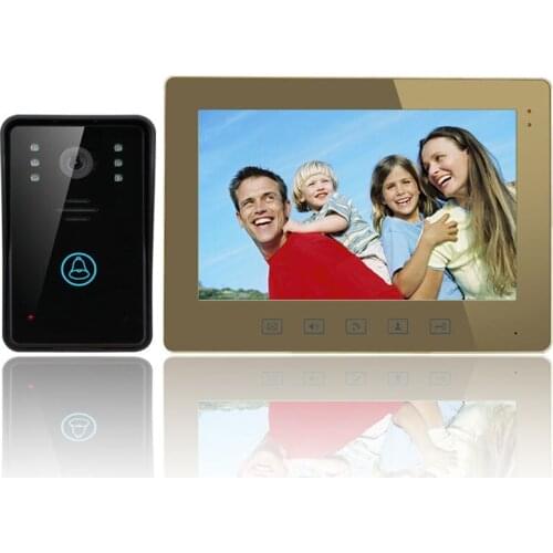 10 Inch Security Home Video Wired Intercom System Door Phone Doorbell IR Camera Monitor
