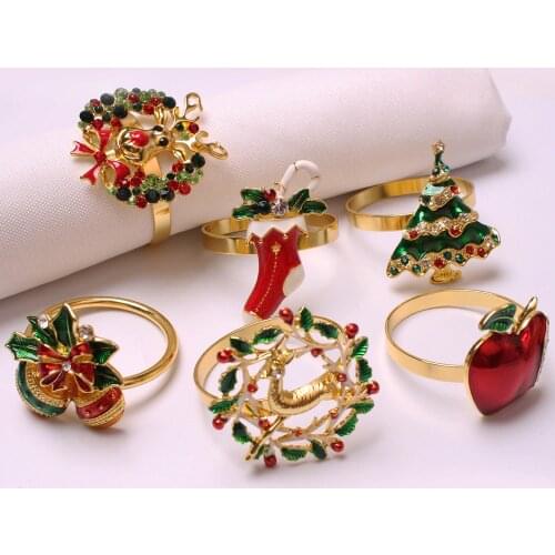 10pcs Creative new handmade beaded flower napkin ring frosted acrylic woven flower napkin buckle