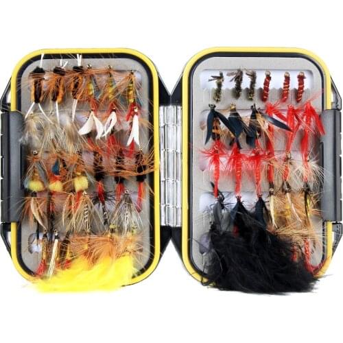 28 Types of Bionic Fly Hook Lure Fishing Gear and Fake Bait Set Small Box Fly Hook A Set