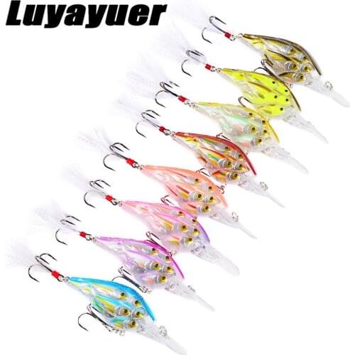 8Pcs Mini Wobblers Pike Fishing Lure Set 11cm-12.5g Artificial Hard Crank Bait Fishing Tackle