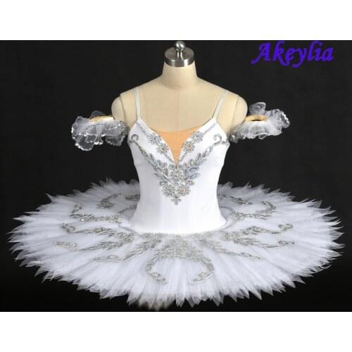White Swan Classical Pancake Platter Tutu Skirt Nutcracker Ballet Stage Costume Women Professional Ballet Tutu for girls
