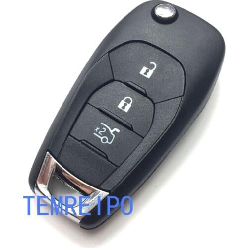 3 buttons Replacement Flip Key Case Shell for Chevrolet cruze remote control key shell