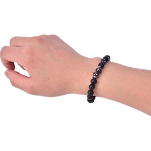 Black Magnetic Charms Bracelet Beads Hematite Stone Health Care Jewelry Gift