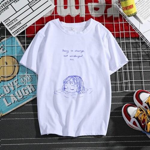 Women T Shirt Clothing Basic T-shirts Print Summer T Shirts Ladies Graphic White Tees Tshirt for Female Basic Tops