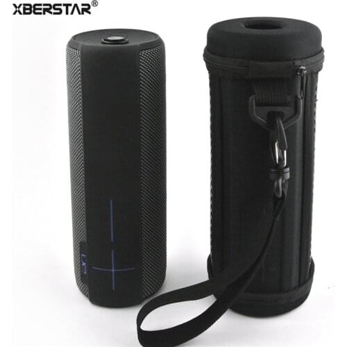 PU Leather Case Bag for Logitech Ultimate Ears UE MegaBOOM 360 Degree Bluetooth Speaker Travel Zipper Bags