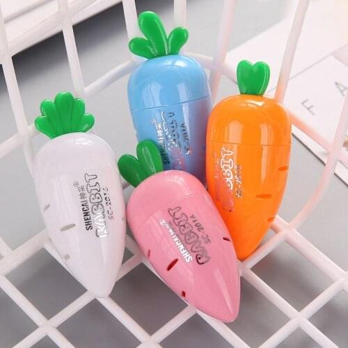 Stationery w16 Office Gift Carrot Molding For w17 Creative Cute Student Supply Color Random Pencil Sharpener Cutter