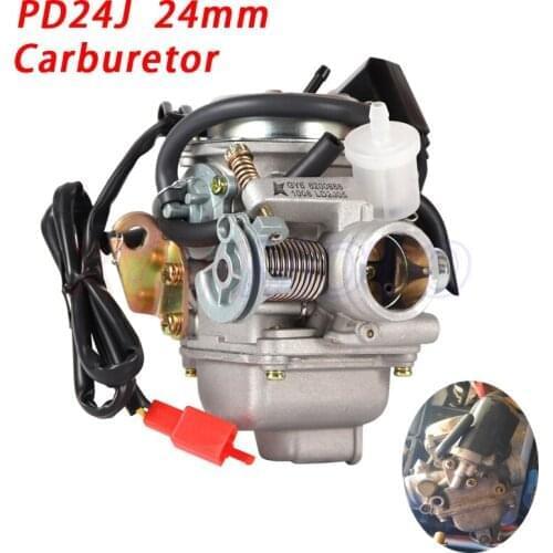 Motorcycle New GY6 PD24J Carburetor 125cc 150cc Carb For BAJA Scooter ATV Go Kart Scooter 125cc PD24J Motorcycle Parts
