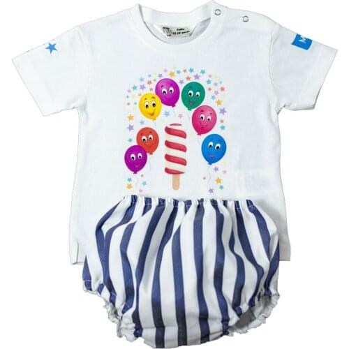 Conjunto de Camiseta y cubrepañal para bebé de 12-18 Meses Unisex