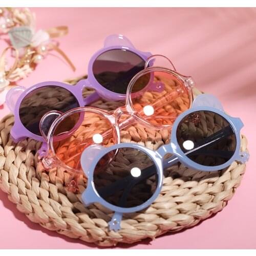 Fashion Retro Round Kids Sunglasses Boys Girls Sun Glasses Vintage Children Sunglasses Colorful Baby Shades UV Driver Goggles